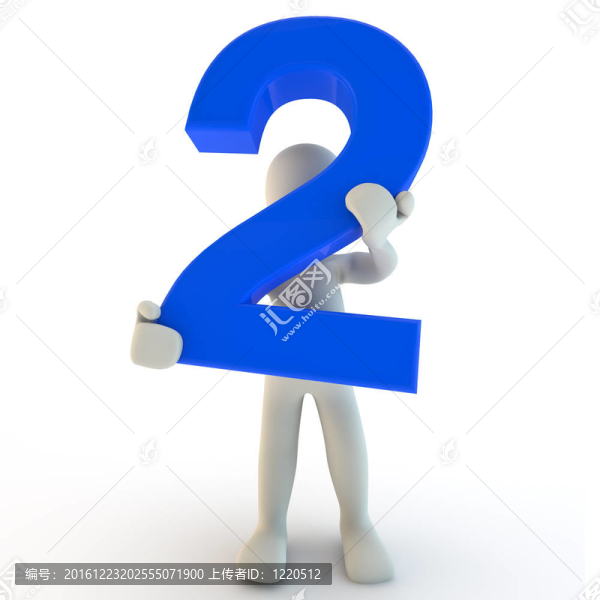 3D人物持藍號二