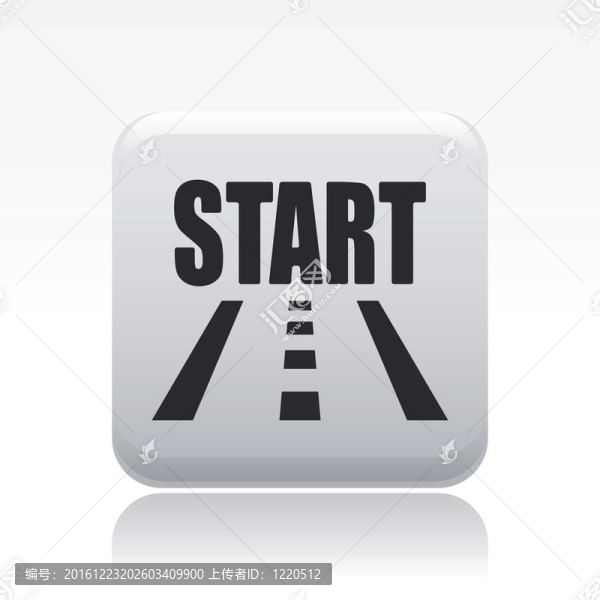 說明單孤立開始道路圖標(biāo)