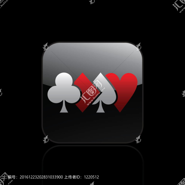 說(shuō)明單孤立撲克圖標(biāo)