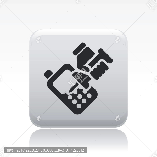 說明單個孤立手機(jī)修復(fù)圖標(biāo)