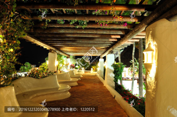 豪華酒店照明休閑區(qū)；特內(nèi)里費島；SP