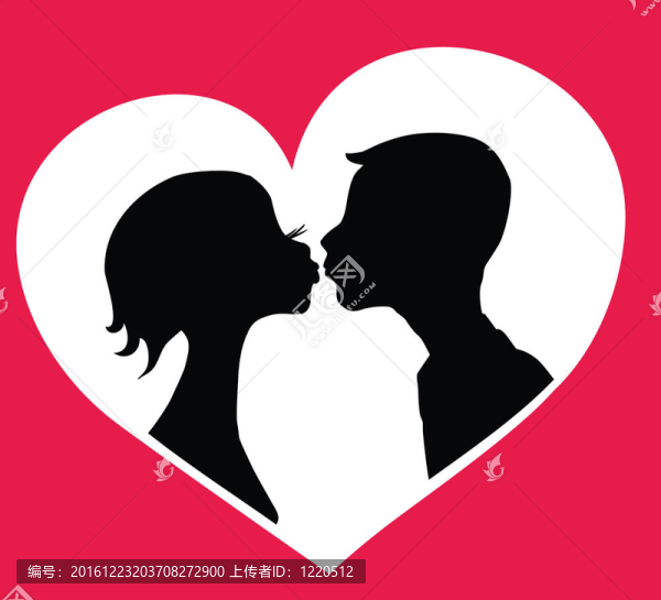 接吻的情侶