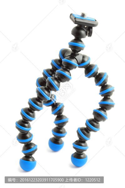 閉式小柔性藍色三腳架