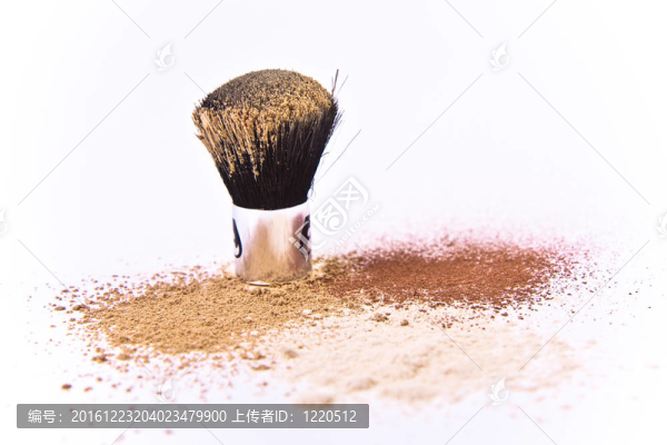 化妝刷和粉