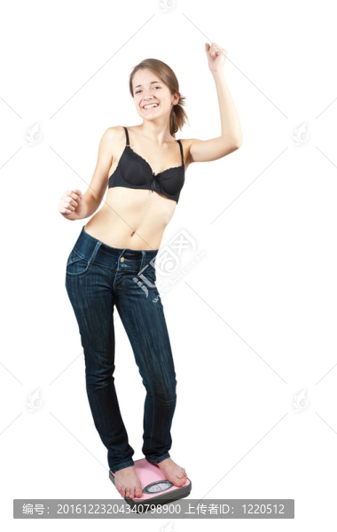 快樂女孩浴室秤