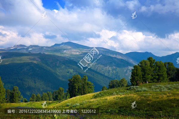 簡單的山地景觀