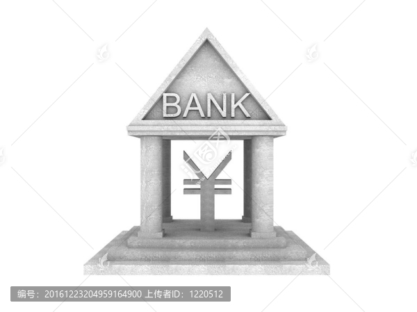 以日元貨幣為例的銀行建筑