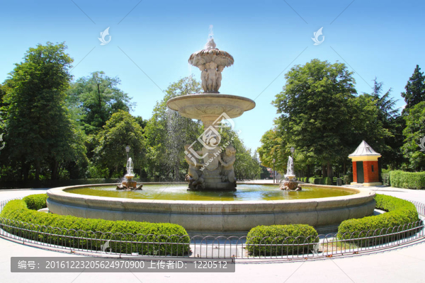 馬德里alcachofa,Fuente,de麗池公園