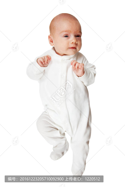 在白色的連體嬰兒