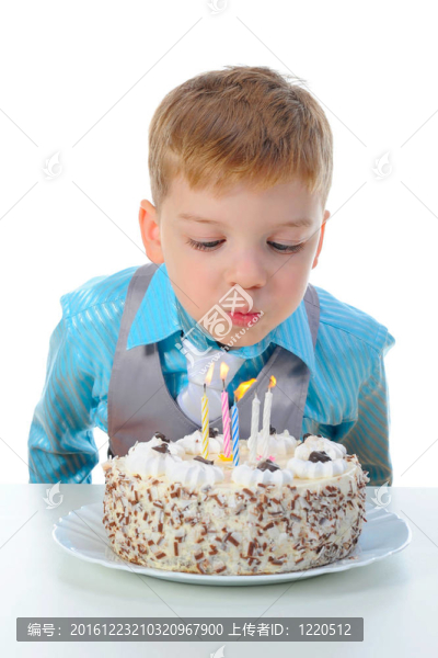 美麗小男孩生日快樂