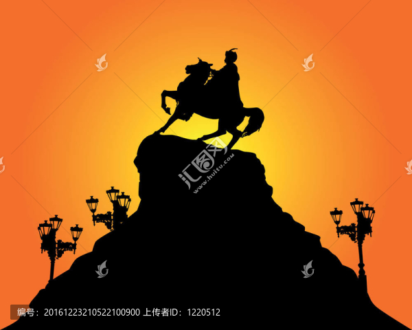 在基輔的Bohdan,Khmelnytsky紀(jì)念碑