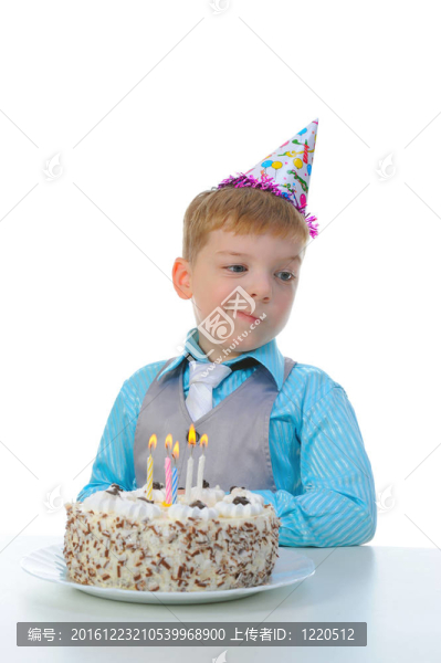 美麗小男孩生日快樂