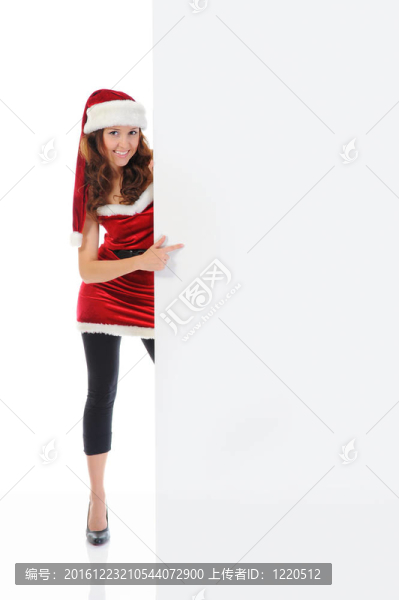 圣誕微笑的女人