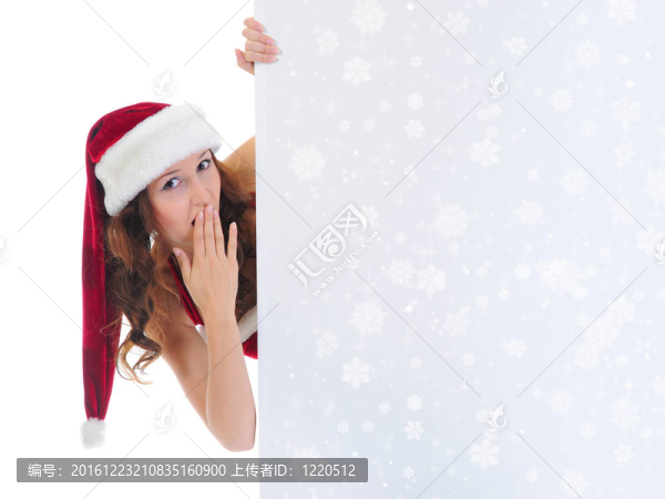 圣誕微笑的女人