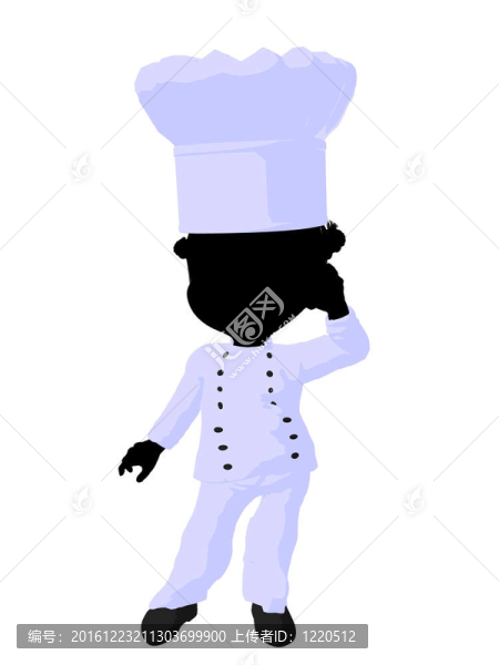 美國黑人小女孩插畫剪影