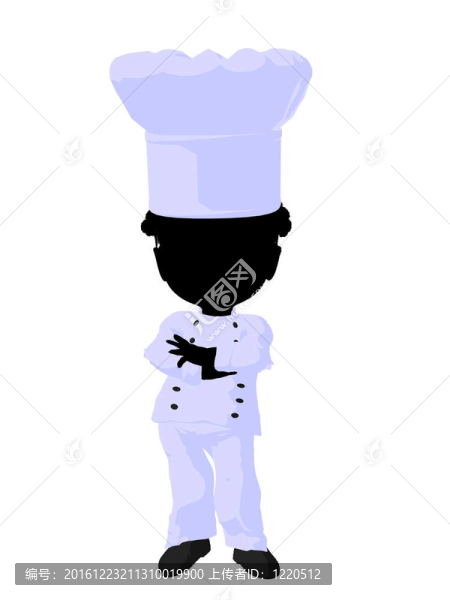 美國黑人小女孩插畫剪影