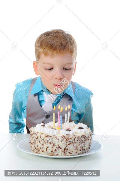 美麗小男孩生日快樂