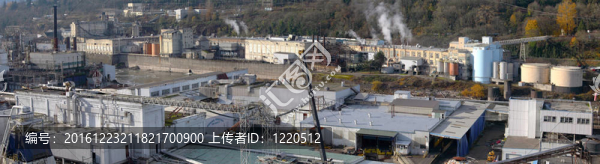 老工業(yè)綜合體全景圖；俄勒岡市。