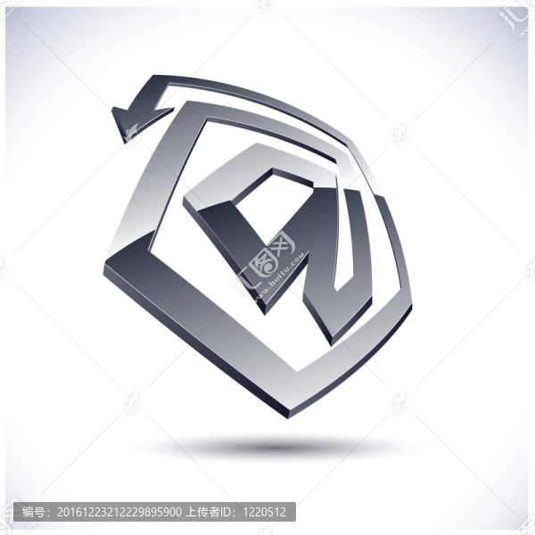抽象三維圖標(biāo)。