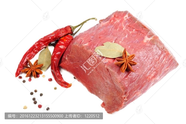 生肉和香料