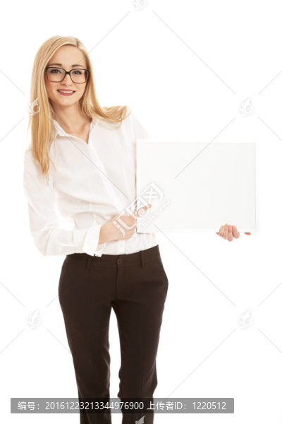 年輕的succsessfull商業(yè)女性孤立在白色背景