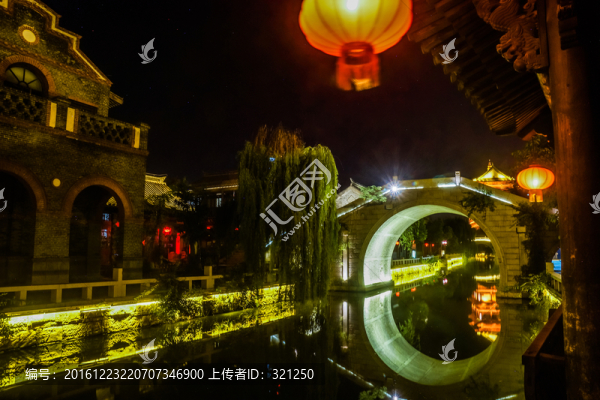 臺兒莊古城夜景
