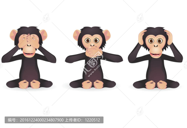 三個(gè)聰明的猴子