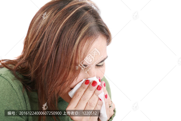穿白色紙巾的女人