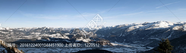 在rossfeld全景道路冬季景觀。