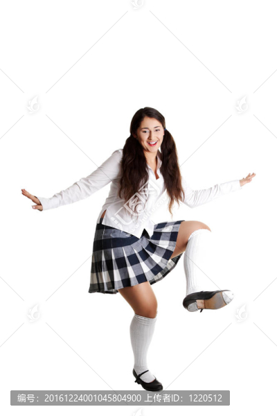 女踢踏舞者