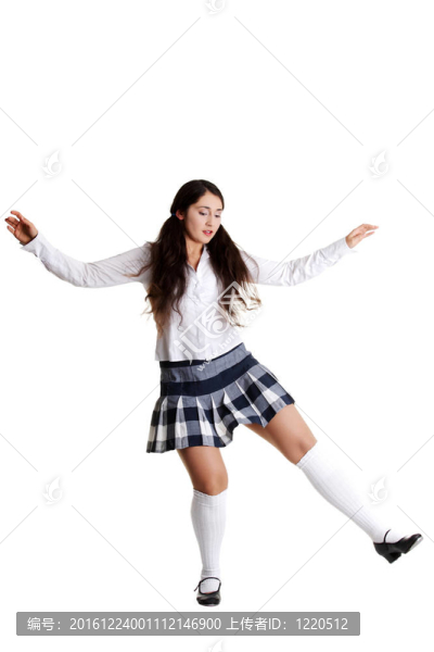 女踢踏舞者