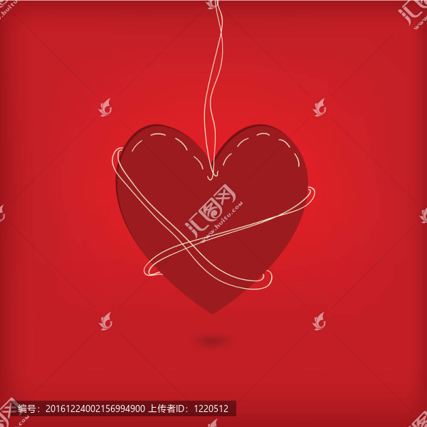 紅色的心。