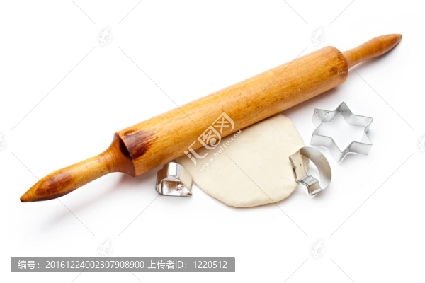 帶有面團(tuán)和餅干形式的滾動(dòng)銷