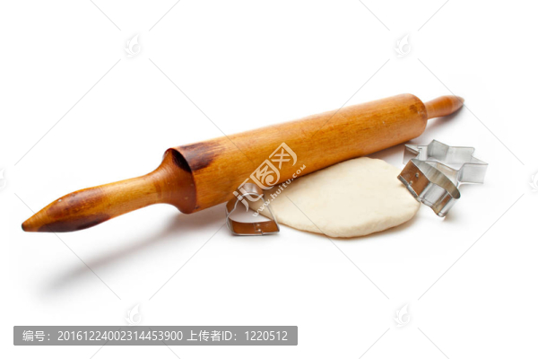 帶有面團(tuán)和餅干形式的滾動(dòng)銷