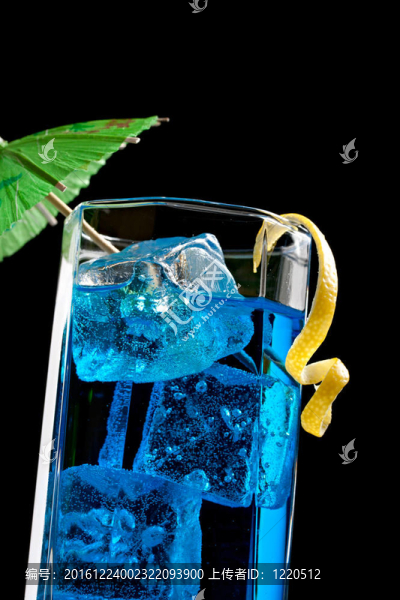 藍橙力嬌酒雞尾酒裝飾