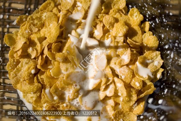 玉米片和牛奶