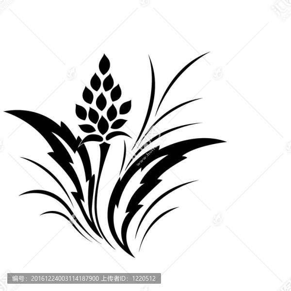 紋身；古典花卉圖案