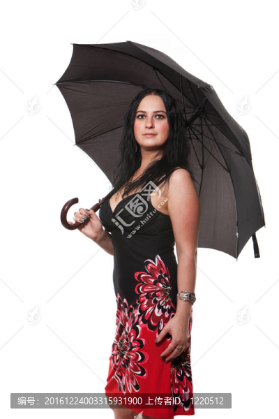 帶傘的女人