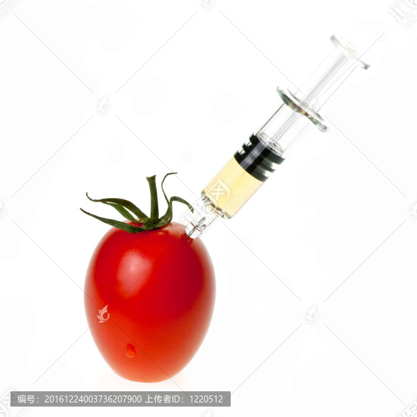 番茄與注射器