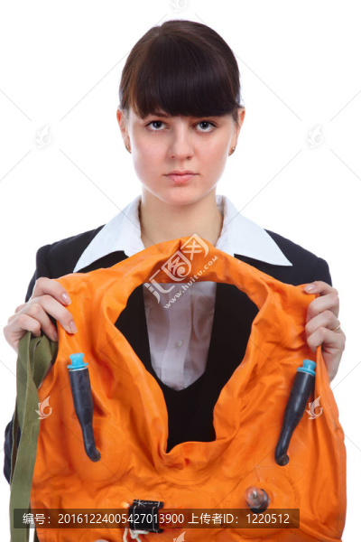 穿空姐制服的女孩