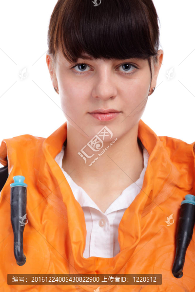 穿空姐制服的女孩