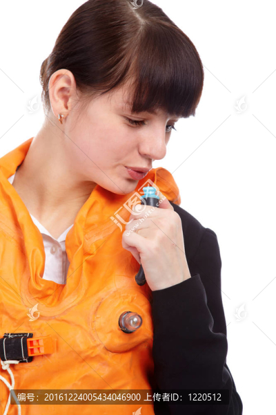 穿空姐制服的女孩