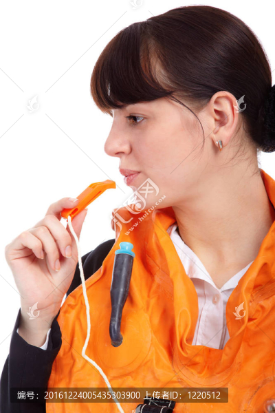 穿空姐制服的女孩