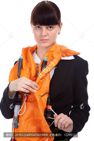 穿空姐制服的女孩