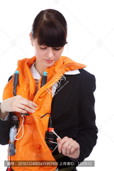 穿空姐制服的女孩