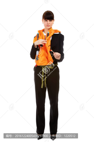 穿空姐制服的女孩