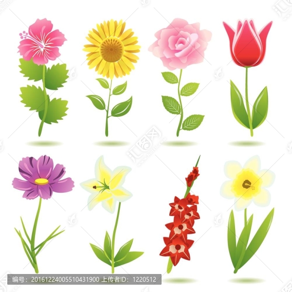 8花圖標集