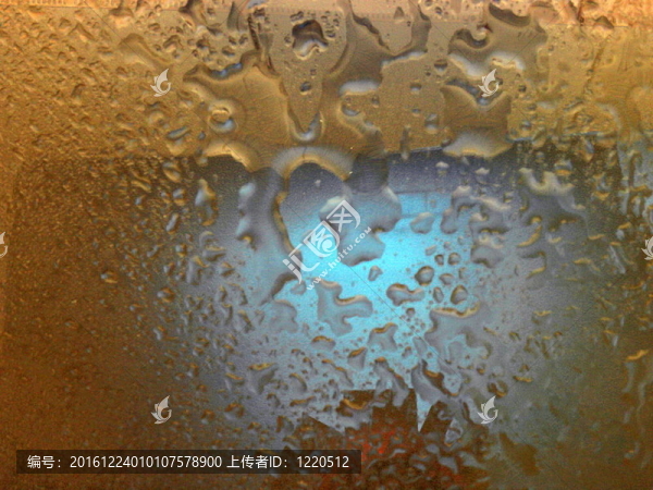 抽象。水。玻璃世界