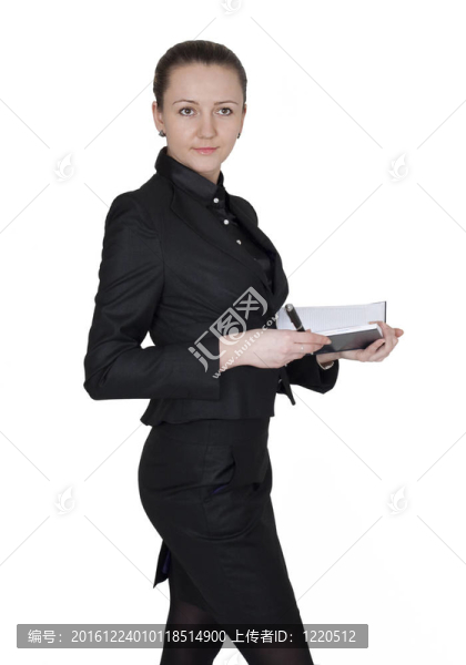 優(yōu)雅的女商人與筆記本