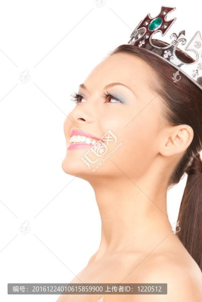 可愛的皇冠女人